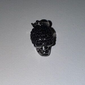 Swarovski Black and Silver Skull Pendant